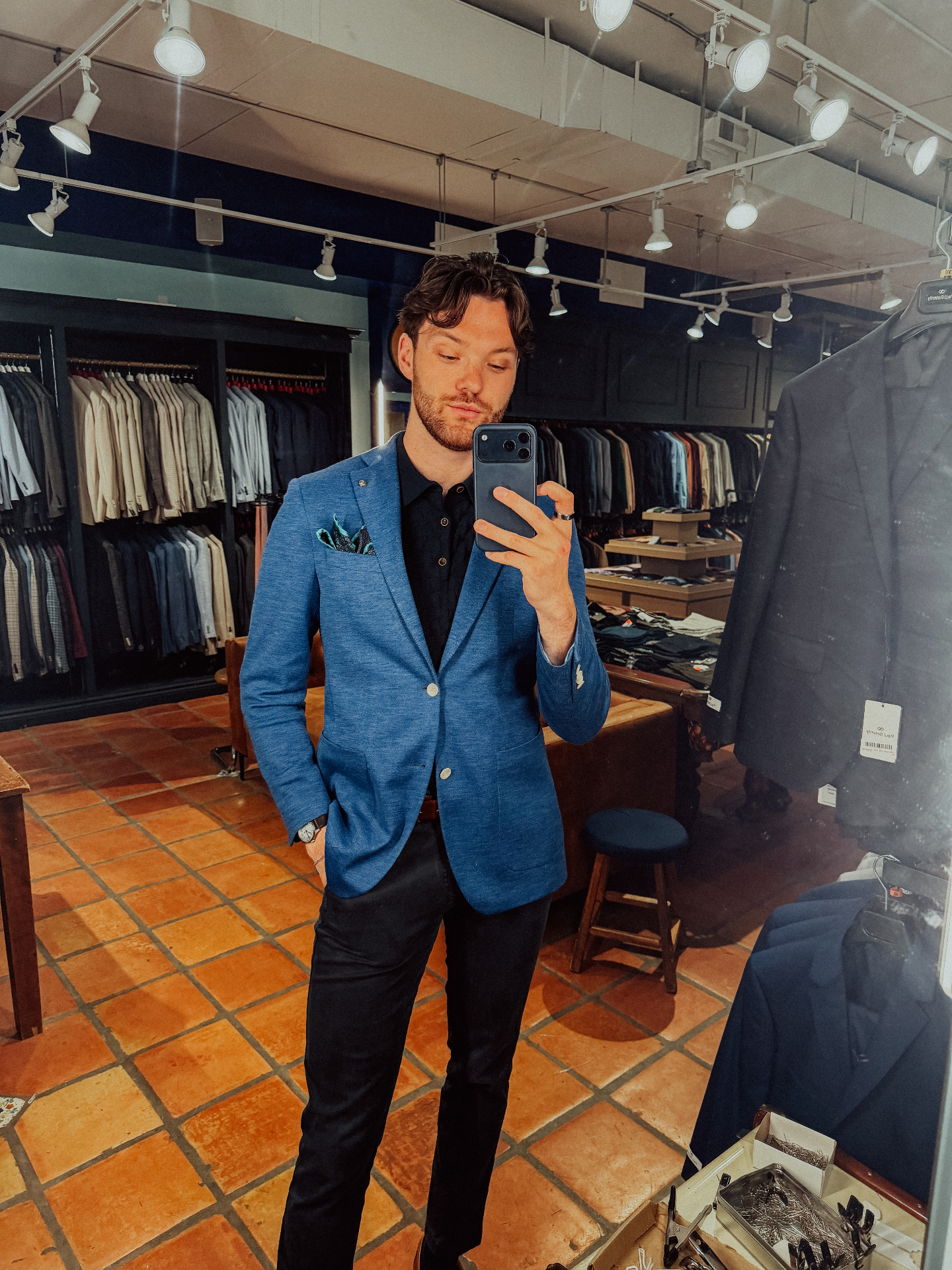 Professional suit fitting at Lafferty's